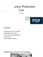 Consumer Protection Law For Marketing Undergraduates (Revision I)