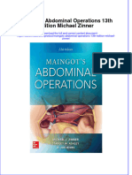 Maingots Abdominal Operations 13Th Edition Michael Zinner download pdf chapter