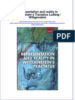 Representation And Reality In Wittgensteins Tractatus Ludwig Wittgenstein full download chapter