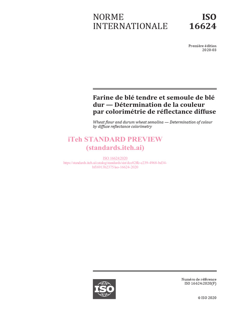 ISO 16624 2020 Colorimetre | PDF | Couleur | Organisation ...