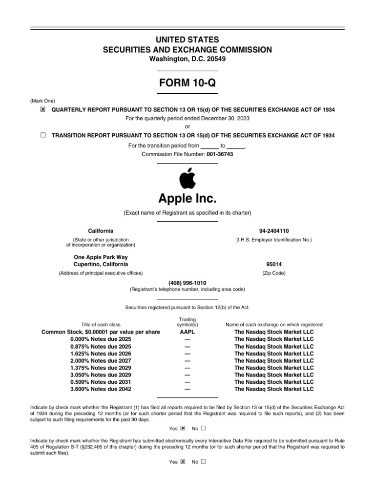 10 Q Q1 2024 As Filed | PDF | Hedge (Finance) | Equity (Finance)