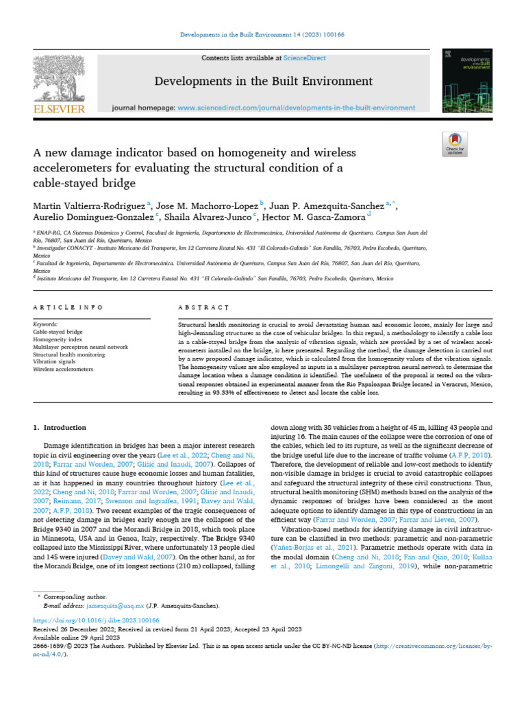 Bridge Damage Detection Using Vibration Signals | PDF | Accuracy And ...