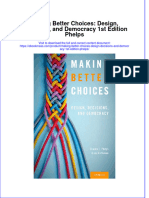 Making Better Choices Design Decisions and Democracy 1St Edition Phelps Download PDF Chapter