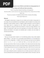 A Simple Setup To Measure Muon Lifetime and Electron Energy Spectrum of Muon Decay and Its Monte Carlo Simulation