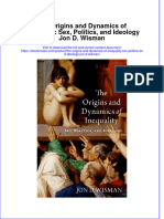 The Origins And Dynamics Of Inequality Sex Politics And Ideology Jon D Wisman  ebook full chapter