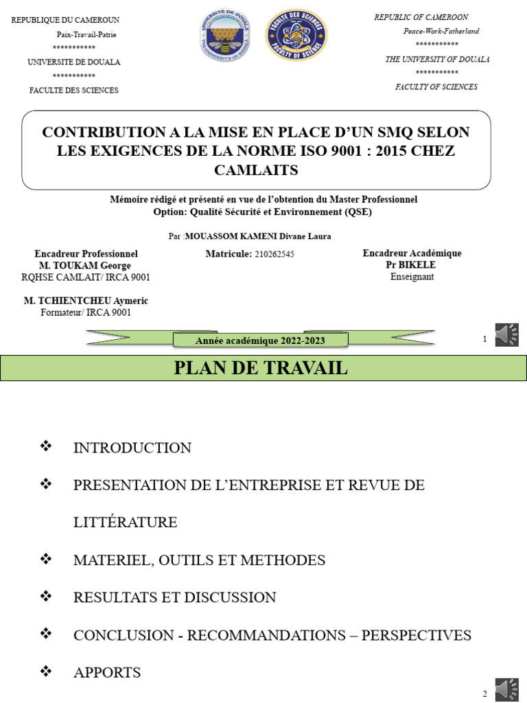 Mise en place d'un SMQ ISO 9001:2015 | PDF | Système de management de ...