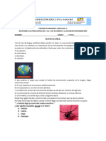 Prueba de Lenguaje. 2021. 6°