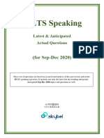 IELTS Speaking Q (Sep~Dec 2020) 2nd revision