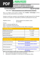 Registration For OneBanc Recruitment Drive For 2024 Graduating Batch