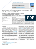 Microstructural and mechanical characterization of a shot peening induced