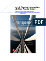 Management A Practical Introduction 9E 9Th Edition Angelo Kinicki download pdf chapter