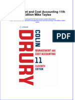 Management And Cost Accounting 11Th Edition Mike Tayles download pdf chapter