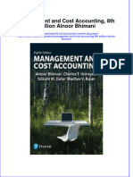 Management and Cost Accounting 8Th Edition Alnoor Bhimani Download PDF Chapter
