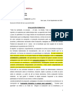 Evaluacion Formativa de Conocimientos A Traves Pegagogicas - Setiembre 2020