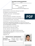 1st Round Form - Non Teaching Form