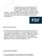 A Articulação Entre Intersubjetividade, Reciprocidade e Reconhecimento - Apresentação