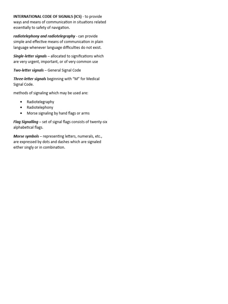 International Code of Signals | PDF | Language Arts & Discipline ...