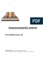 Superparamagnetic Matrial
