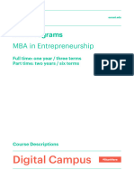 MET - MBA in Entrepreneurship - Digital