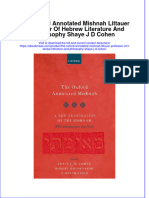 The Oxford Annotated Mishnah Littauer Professor of Hebrew Literature and Philosophy Shaye J D Cohen Ebook Full Chapter