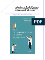 The Overproduction Of Truth Passion Competition And Integrity In Modern Science Gianfranco Pacchioni  ebook full chapter