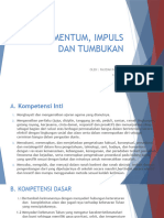 Momentum, Impuls Dan Tumbukan