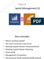 Lecture 6 - Working Capital Management 1