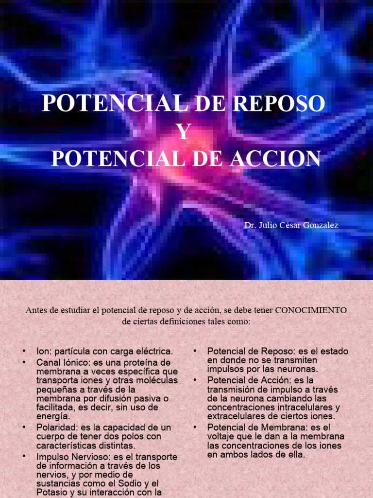 Potencial de Reposo y Potencial de Accion2014 | PDF | Potencial de ...