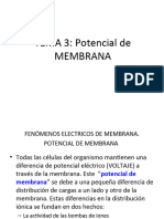 TEMA 3: Potencial de Membrana