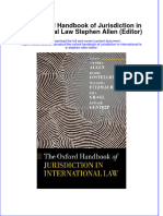 The Oxford Handbook of Jurisdiction in International Law Stephen Allen Editor Ebook Full Chapter