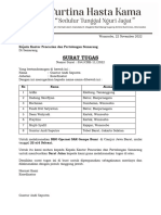 Surat Tugas: Kepala Kantor Pencarian Dan Pertolongan Semarang