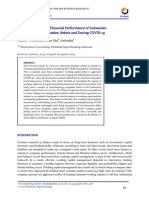 Working Capital and Financial Performance of Indonesian Manufacturing Companies Before and During COVID-1