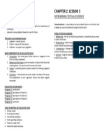 Chapter 2: Lesson 2 Chapter 2: Lesson 3: Critical Reading As Reasoning Detremining Textual Evidence