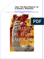 Marcus Aurelius The Stoic Emperor 1St Edition Donald J Robertson Download PDF Chapter