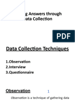 Finding Answers Through Data Collection