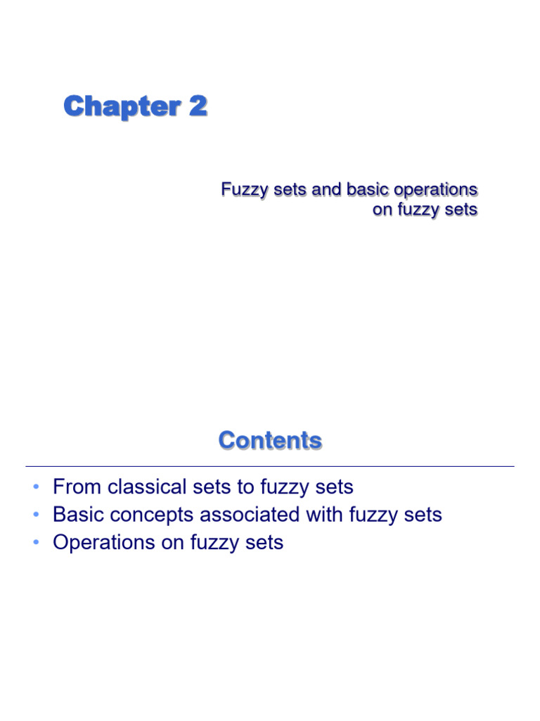 Fuzzy Sets and Operations Explained | PDF | Function (Mathematics ...