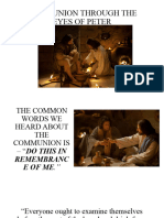Communion Through The Eyes of Peter