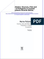 Marine Pollution Sources Fate And Effects Of Pollutants In Coastal Ecosystems Ricardo Beiras download pdf chapter