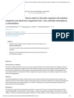 Efectos Del Ejercicio Físico Sobre La Función Cognitiva de Adultos Mayores Con Deterioro Cognitivo Leve: Una Revisión Sistemática y Metanálisis