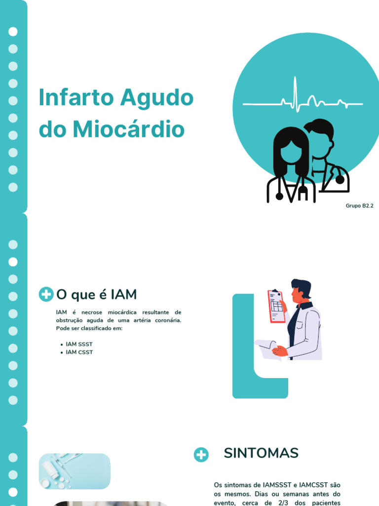 Sintomas e Tratamento do IAM | PDF | Infarto do Miocárdio | Medicina ...