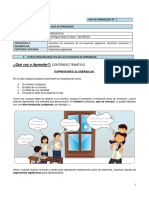 Guia de Aprendizaje - Matematicas Grado 8 Guia 1