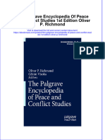 The Palgrave Encyclopedia Of Peace And Conflict Studies 1St Edition Oliver P Richmond  ebook full chapter