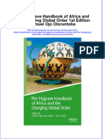 The Palgrave Handbook of Africa and The Changing Global Order 1St Edition Samuel Ojo Oloruntoba Ebook Full Chapter