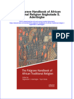 The Palgrave Handbook of African Traditional Religion Ibigbolade S Aderibigbe Ebook Full Chapter