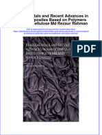 Fundamentals and Recent Advances in Nanocomposites Based On Polymers and Nanocellulose MD Rezaur Rahman Full Chapter