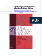 Clinical Gynecologic Oncology 9Th Edition Edition Philip J Disaia Full Chapter