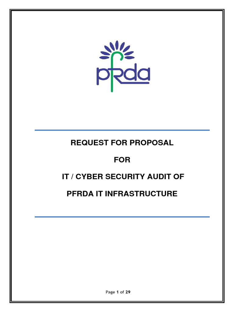 Cybersecurity Audit RFP | PDF | Computer Security | Security
