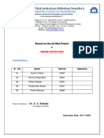 SMOKE DETECTION Mini Project Report