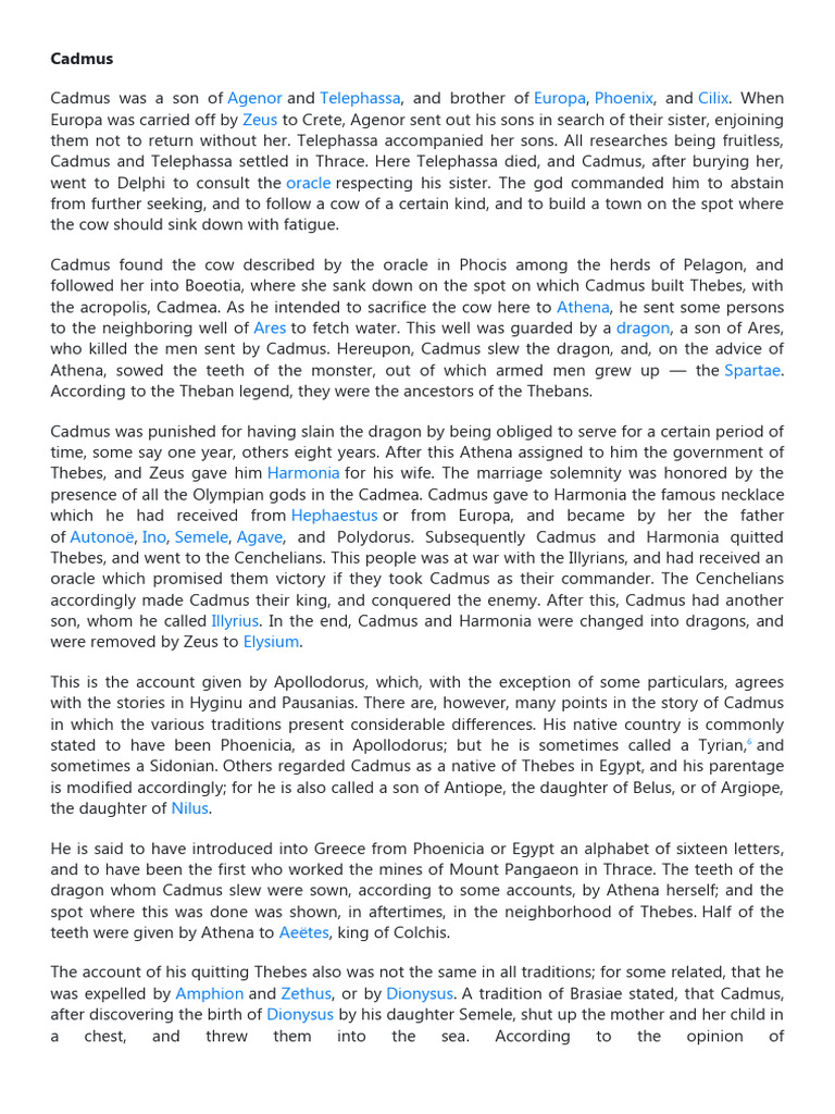 Cadmus intelligence overview