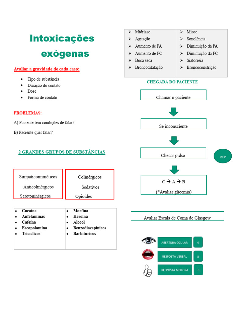Guia de Tratamento para Intoxicações Exógenas | PDF | Opioide ...